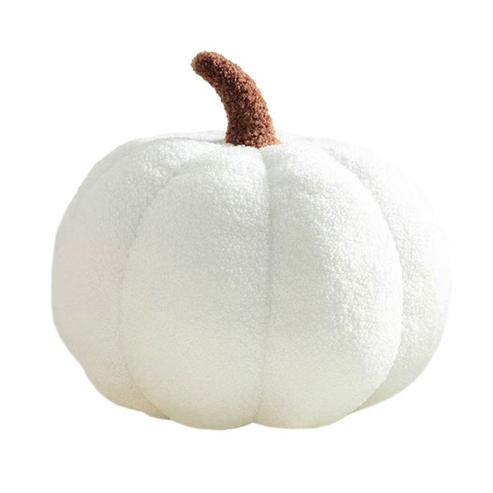 Cojín Versa Blanco Calabaza 28 x 14 x 28 cm