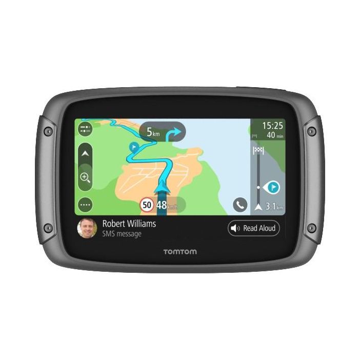TomTom RIDER 500 Europe MSH - GPS para Moto con Mapas de Europa y Actualizaciones Permanentes, Pantalla Táctil 4.3" WiFi Bluetooth