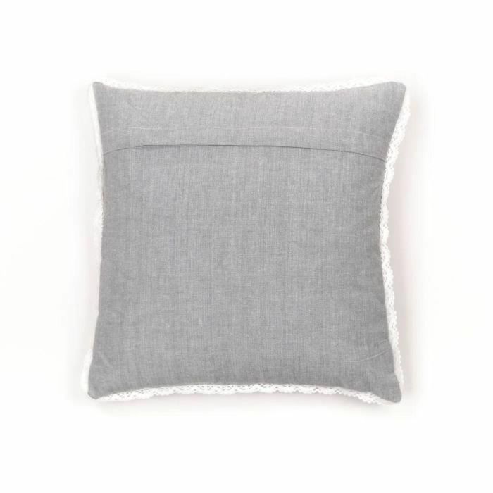 Cojín - TODAY - CHARME - Chambray x Dentelle Constance - 40 x 40 cm 1 Cojín - TODAY - CHARME - Chambray x Dentelle Constance - 40 x 40 cm 1