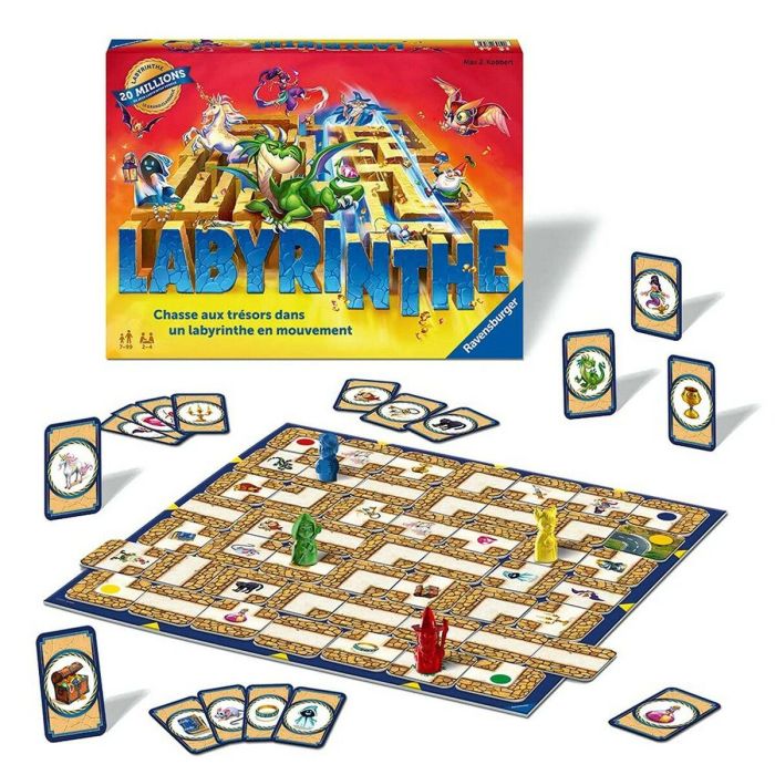 Ravensburger Labyrinth Juego de Mesa de Estrategia y Habilidad - Mueve las Paredes del Laberinto para Encontrar Tesoros Ocultos