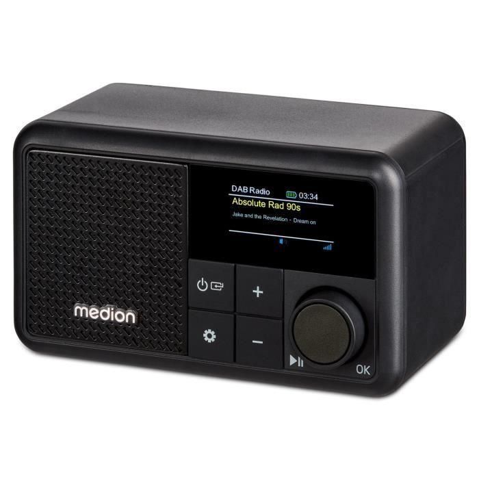 Mini radio - MEDION - DAB/FM - Mono 2W RMS - Negro 2