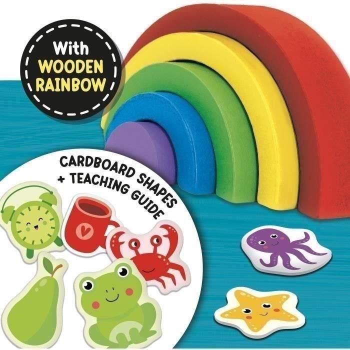 Lisciani Giochi LIS8008324105465 Arco iris de madera, juguete educativo que estimula visión y sensibilidad al color 3