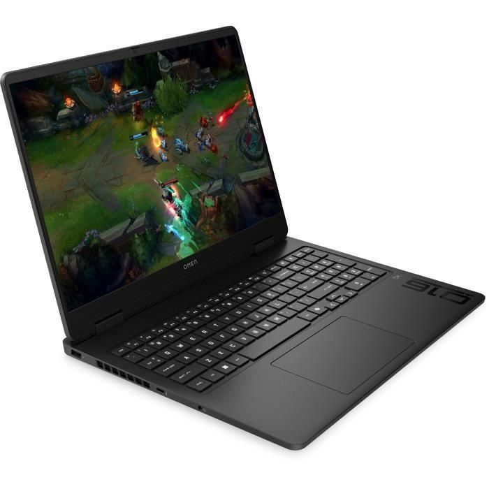 Portátil para juegos HP Omen 16-am1000nf - Sin Windows - Pantalla IPS de 16" 2.5K a 240 Hz - Tarjeta gráfica RTX 5070 Ti de 12 GB TGP de 115 W - Procesador Core i7-14650HX - 32 GB de RAM - Disco duro de 1 TB 1
