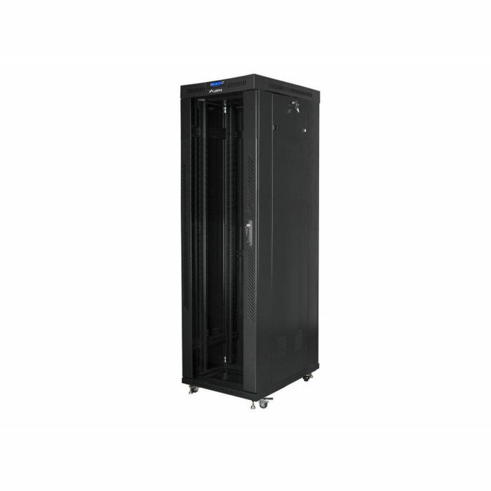 Lanberg FF01-6042-12B Armario Rack 42U Independiente Negro, Capacidad 800kg, IP20, Ruedas, Patas Ajustables y Cerradura Lanberg FF01-6042-12B Armario Rack 42U Independiente Negro, Capacidad 800kg, IP20, Ruedas, Patas Ajustables y Cerradura