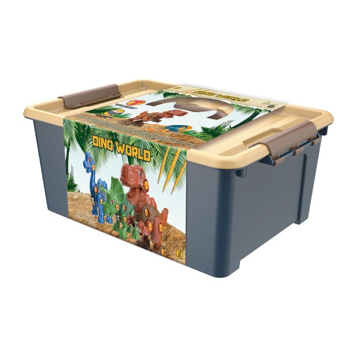 Tachan Pack De 3 Dinosaurios Con Destornillador Manual Y Electrónico En Maletín 1