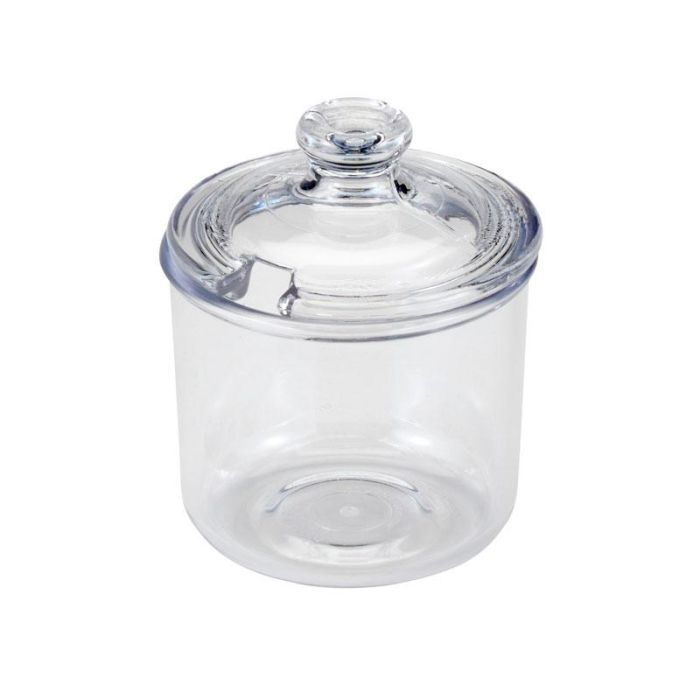 CAMBRO - CJ80CW-135 - Tarro con tapa para condimentos 240 ml - 8,3 x 8,3 x 10,2 cm - Transparente