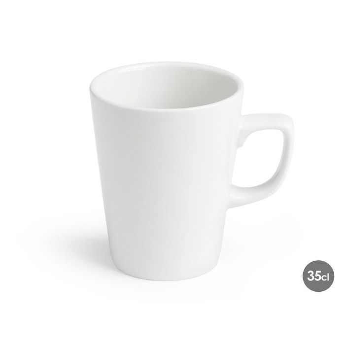 Vessia Taza de Porcelana Blanca, 350 ml - Medidas: 9 cm Ancho x 11 cm Alto x 12 cm Largo (36 Unidades) Vessia Taza de Porcelana Blanca, 350 ml - Medidas: 9 cm Ancho x 11 cm Alto x 12 cm Largo (36 Unidades)