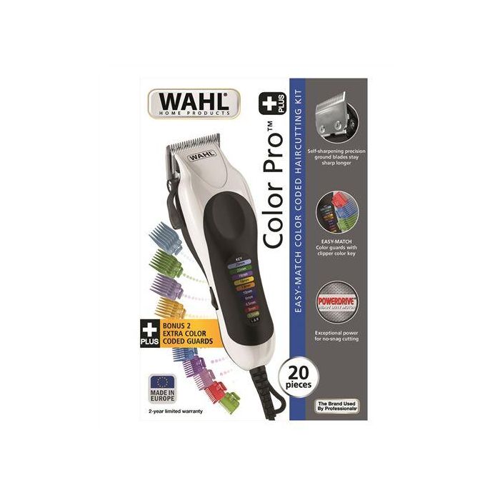 Wahl 20104-0460 CORTAPELOS COLOR PRO PLUS - Corte precisión 3-25 mm, peines guía código colores, sistema Power Drive 3 Wahl 20104-0460 CORTAPELOS COLOR PRO PLUS - Corte precisión 3-25 mm, peines guía código colores, sistema Power Drive 3