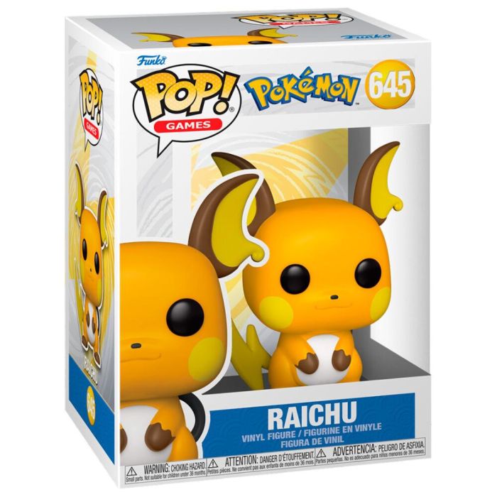 Funko Pop Pokemon Raichu 74230 - Figura de Vinilo de 9cm con Caja Original 1 Funko Pop Pokemon Raichu 74230 - Figura de Vinilo de 9cm con Caja Original 1