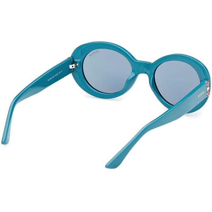 Guess GU7904 89V Gafas de Sol Mujer Ovaladas, Montura Turquesa, Cristales Azules 51mm, Patilla 145mm, Puente 20mm 4 Guess GU7904 89V Gafas de Sol Mujer Ovaladas, Montura Turquesa, Cristales Azules 51mm, Patilla 145mm, Puente 20mm 4