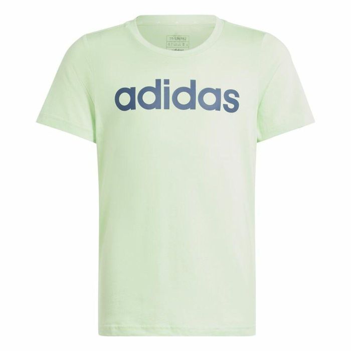 Camiseta de Manga Corta Infantil Adidas G Lin Verde Claro 0 Camiseta de Manga Corta Infantil Adidas G Lin Verde Claro 0