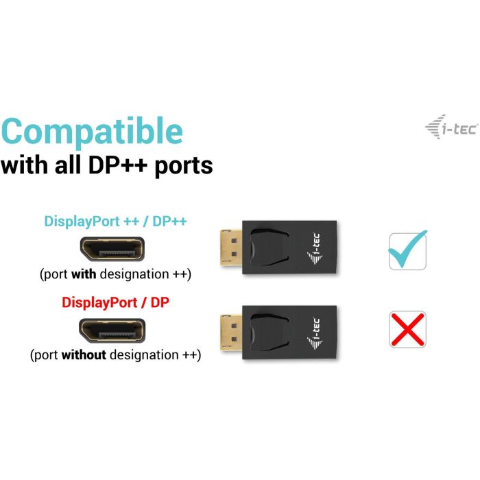 I-Tec Adaptador DisplayPort a HDMI Pasivo 4K/30Hz Negro - Conectar y Usar 2 I-Tec Adaptador DisplayPort a HDMI Pasivo 4K/30Hz Negro - Conectar y Usar 2