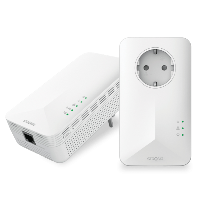 Strong POWERL1000DUOWIFIEUV2 adaptador de red PowerLine 1000 Mbit/s Ethernet Wifi Blanco 2 pieza(s) Strong POWERL1000DUOWIFIEUV2 adaptador de red PowerLine 1000 Mbit/s Ethernet Wifi Blanco 2 pieza(s)
