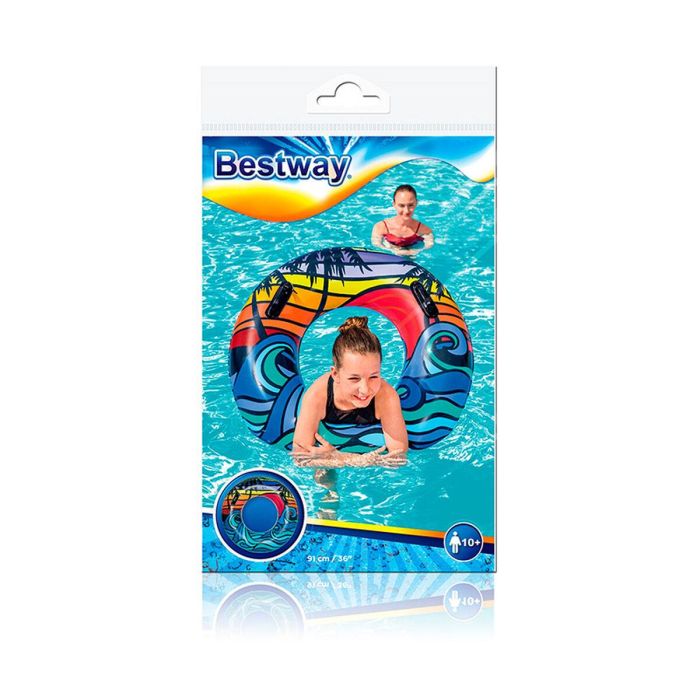 Bestway Flotador Hinchable Decorado con Asas Color Surtido D91 cm +10 Años Playa y Piscina 36350 3 Bestway Flotador Hinchable Decorado con Asas Color Surtido D91 cm +10 Años Playa y Piscina 36350 3