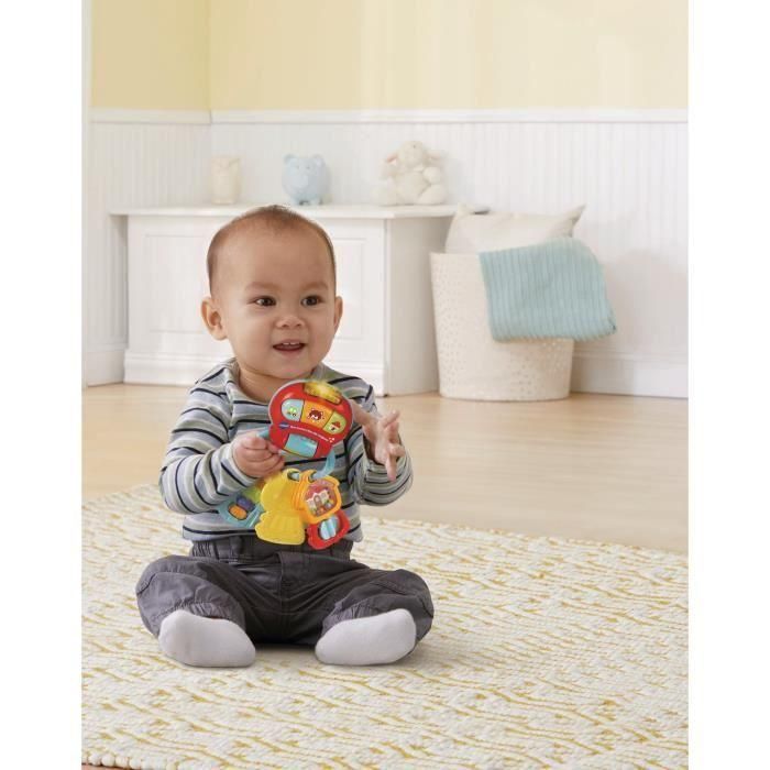Vtech Baby My Rattle Magic Little Keys Sonajero Bebé Interactivo con Detector de Movimiento, Luces, Sonidos y Mordedor 1