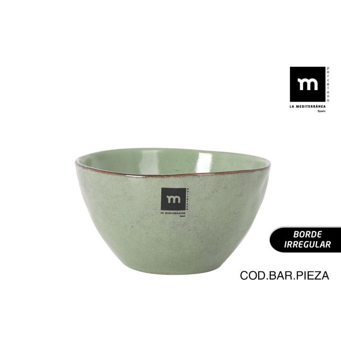 La Mediterranea Bol Macarella Green 900 ml Ø15,3x8,5 cm (24 Unidades) 0 La Mediterranea Bol Macarella Green 900 ml Ø15,3x8,5 cm (24 Unidades) 0