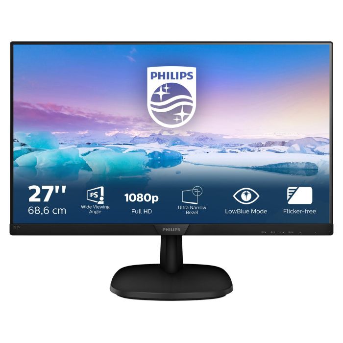 Philips Monitor 273V7QJAB 27 pulgadas Full HD IPS HDMI VGA DisplayPort Altavoces Negro 1