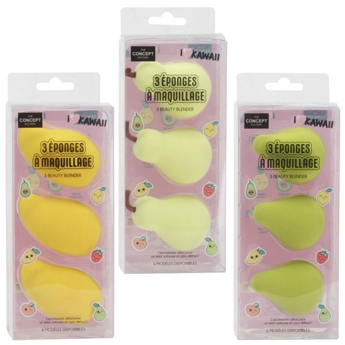 Juego De 3 Esponjas Maquillaje Kaw The Concept Factory 6 Juego De 3 Esponjas Maquillaje Kaw The Concept Factory 6