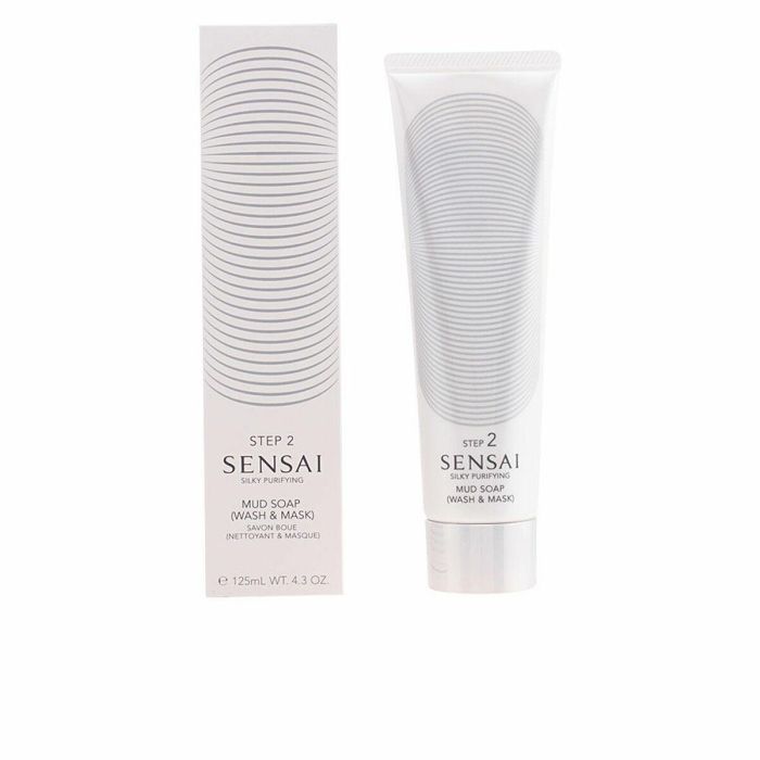 Sensai Silky Purifying Mud Soap Wash & Mask | Limpiador Facial y Mascarilla para Piel Grasa/Mixta 125 ml