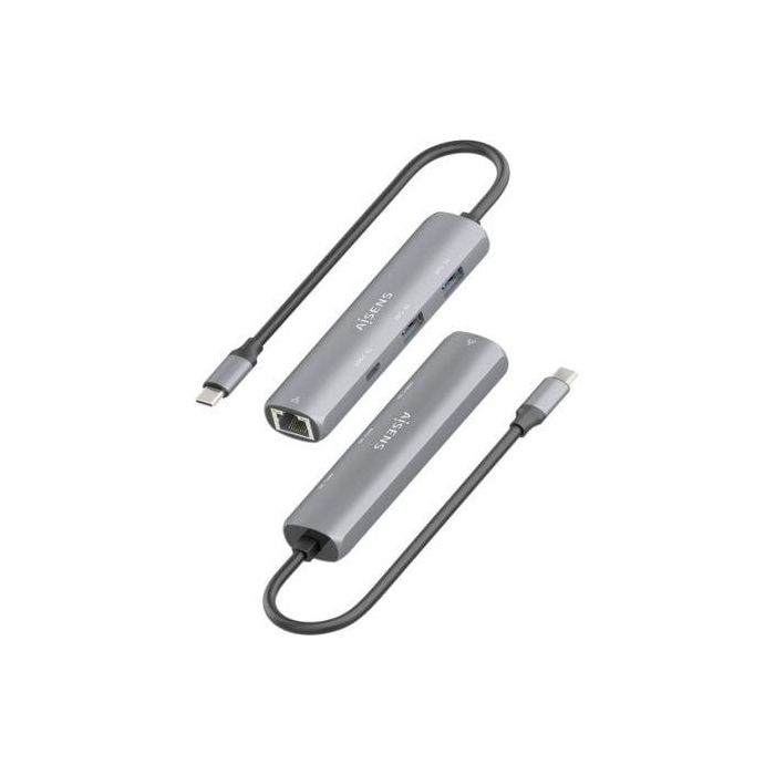 Hub USB Tipo-C Aisens ASUC-4P038-GR/ 1xUSB Tipo-C/ 2xUSB/ 1xRJ45/ Gris 2 Hub USB Tipo-C Aisens ASUC-4P038-GR/ 1xUSB Tipo-C/ 2xUSB/ 1xRJ45/ Gris 2