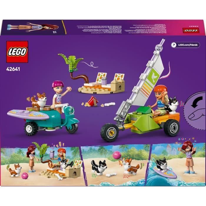 LEGO 42641 Friends Mascotas Surferas y Aventura sobre Ruedas, Set de Construcción de Playa con Corgis y 2 Minipersonajes, Juguete para Niños +6 años 5 LEGO 42641 Friends Mascotas Surferas y Aventura sobre Ruedas, Set de Construcción de Playa con Corgis y 2 Minipersonajes, Juguete para Niños +6 años 5