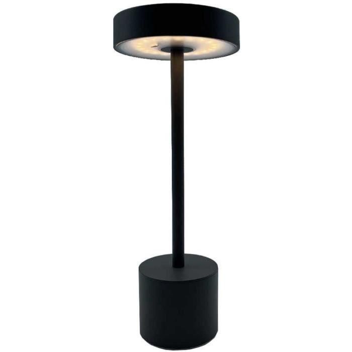 Lámpara de mesa inalámbrica - LUMISKY - ROBY - H30 cm - Aluminium Touch - Gris oscuro - LED Lámpara de mesa inalámbrica - LUMISKY - ROBY - H30 cm - Aluminium Touch - Gris oscuro - LED