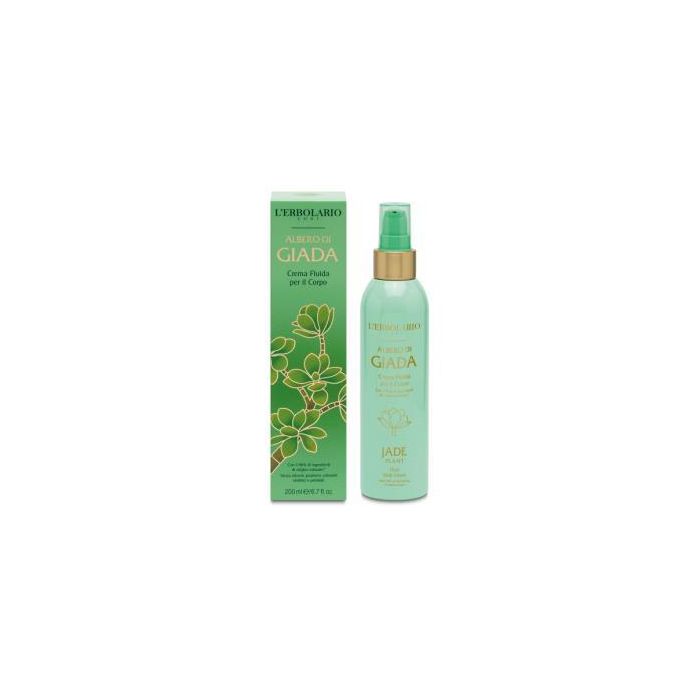 L´ERBOLARIO Crema Fluida Corporal Hidratante y Suavizante con Árbol de Jade 200 ml. Sin siliconas ni parabenos