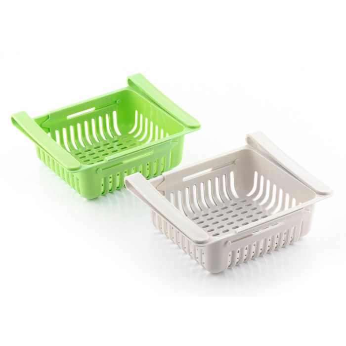 Organizador Ajustable para Nevera Friwer InnovaGoods 2 Unidades 11 Organizador Ajustable para Nevera Friwer InnovaGoods 2 Unidades 11