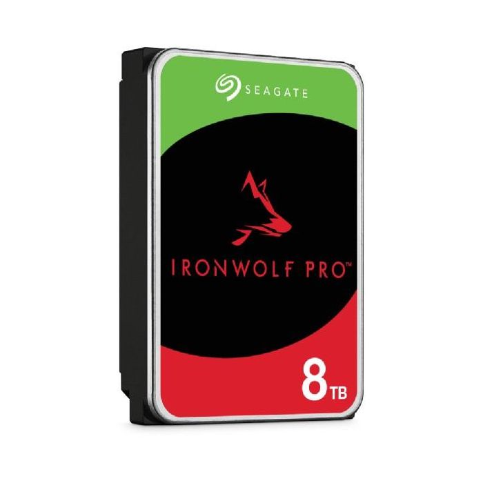 Seagate IronWolf Pro ST8000NT001 Disco Duro Interno NAS 8TB 3.5" SATA 6Gb/s 7200 RPM 256MB Caché 2