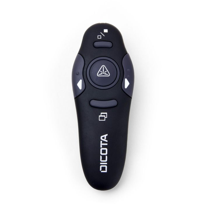 Dicota Pin Point Puntero Láser Inalámbrico para Presentaciones Ergonómico con Rango de 10 Metros y Receptor USB 1 Dicota Pin Point Puntero Láser Inalámbrico para Presentaciones Ergonómico con Rango de 10 Metros y Receptor USB 1