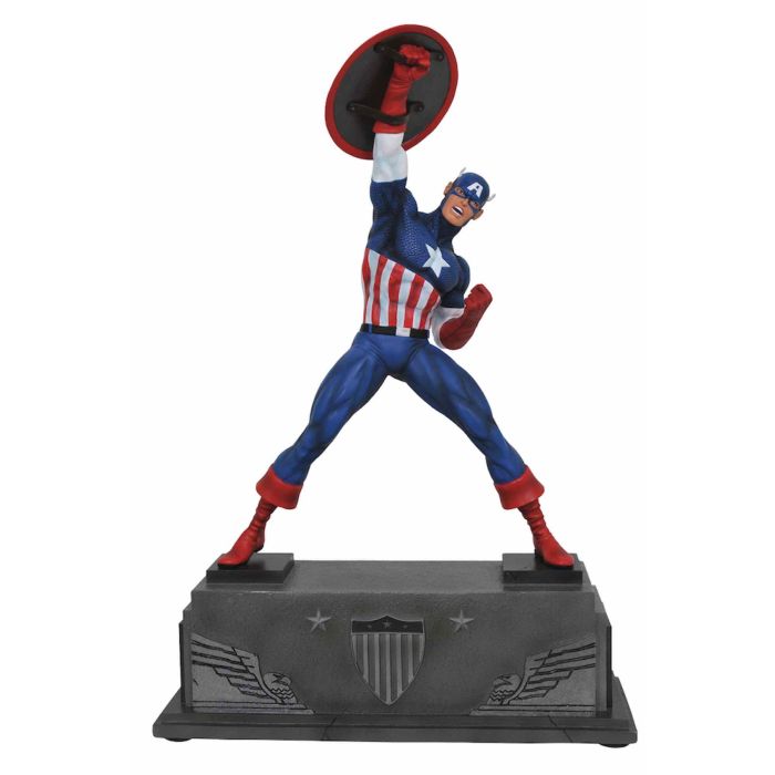 Diamond Collection Figura Marvel Avengers Capitán América Resina 30cm
