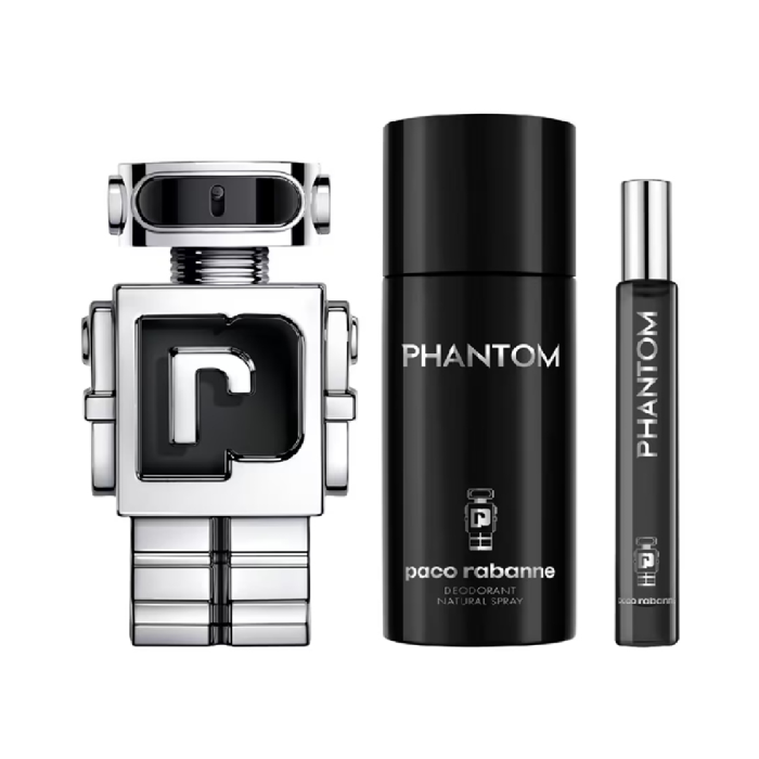 Paco Rabanne Phantom eau de toilette 100 ml vaporizador + desodorante 150 ml vaporizador + miniatura 10 ml Paco Rabanne Phantom eau de toilette 100 ml vaporizador + desodorante 150 ml vaporizador + miniatura 10 ml