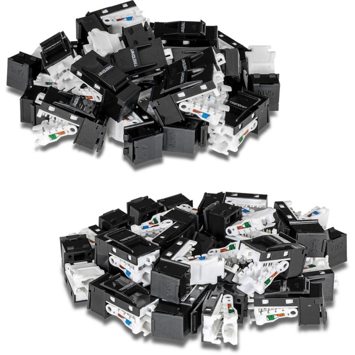 Conector de Cable Trendnet TC-K50C6BK RJ-45 1 Conector de Cable Trendnet TC-K50C6BK RJ-45 1