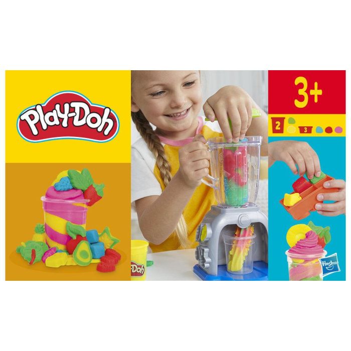 Play-Doh F9142 Licuadora de Batidos Coloridos de Juguete para Crear Frutas y Vegetales de Plastilina. Set de Comida para Niños. 12 Play-Doh F9142 Licuadora de Batidos Coloridos de Juguete para Crear Frutas y Vegetales de Plastilina. Set de Comida para Niños. 12