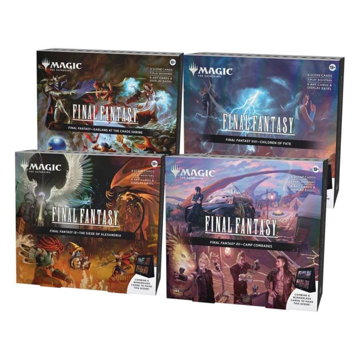 Wizards of the Coast Magic The Gathering Final Fantasy Cajas de Escena y Sobres de Juego (4 unidades, Inglés)