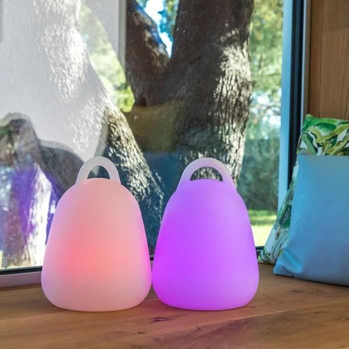 LUMISKY Lámpara portátil inalámbrica LED LIBERTY C25 - Impermeable y flotante - H 24 cm - Blanco y multicolor 5 LUMISKY Lámpara portátil inalámbrica LED LIBERTY C25 - Impermeable y flotante - H 24 cm - Blanco y multicolor 5