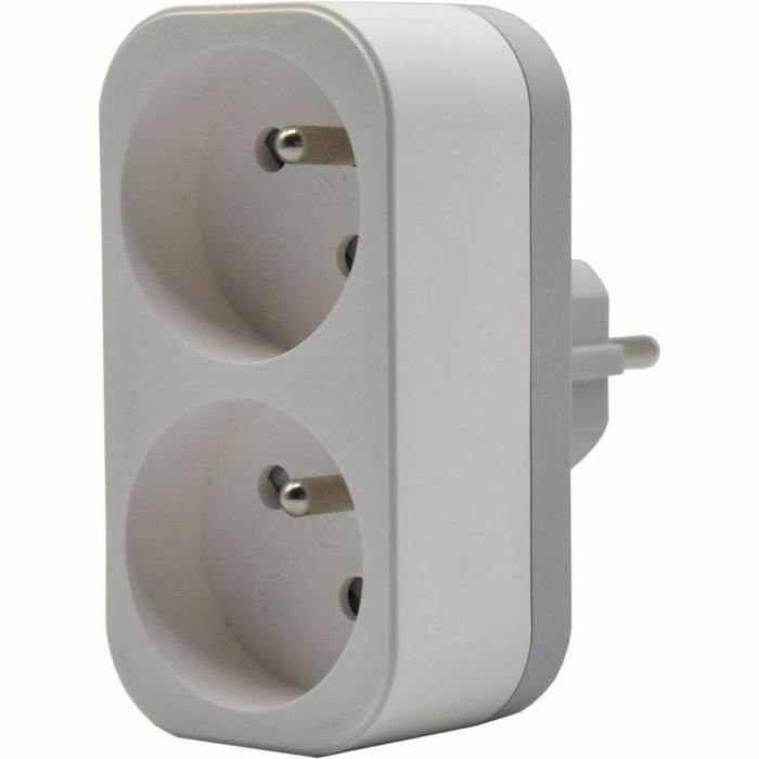 Quarx QUA4004282472353 Biplite 2P 16A Blanco y gris claro conforme a NF 3 Quarx QUA4004282472353 Biplite 2P 16A Blanco y gris claro conforme a NF 3