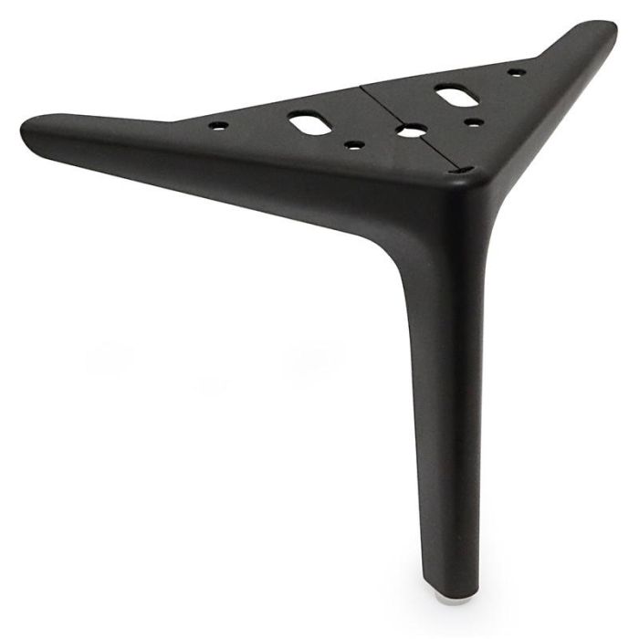 Q&Q Pata Metálica Modelo Clay Acabado Negro para Sofás y Muebles, 125 mm de Altura, de Metal Duradero Q&Q Pata Metálica Modelo Clay Acabado Negro para Sofás y Muebles, 125 mm de Altura, de Metal Duradero