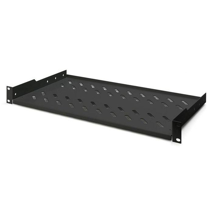 Digitus 1U fixed shelf for racks from 400 mm depth 45x483x250 mm, up to 15 kg, black (RAL 9005) Digitus 1U fixed shelf for racks from 400 mm depth 45x483x250 mm, up to 15 kg, black (RAL 9005)