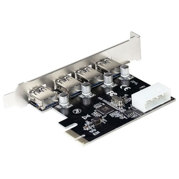 LogiLink PC0057A Tarjeta PCI Express 4 Puertos USB 3.0 Interna 5 Gbit/s para PC 3