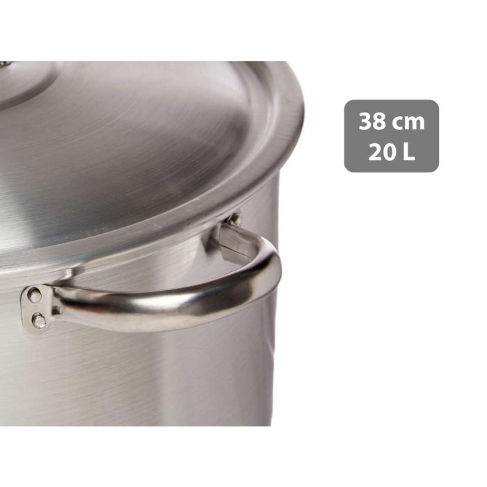 Cacerola Plateado Aluminio 20 L 2 Cacerola Plateado Aluminio 20 L 2