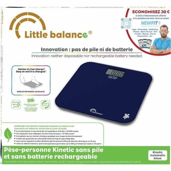 Little Balance Kinetic Auto Báscula de Baño - Azul LIT3760240788546 4