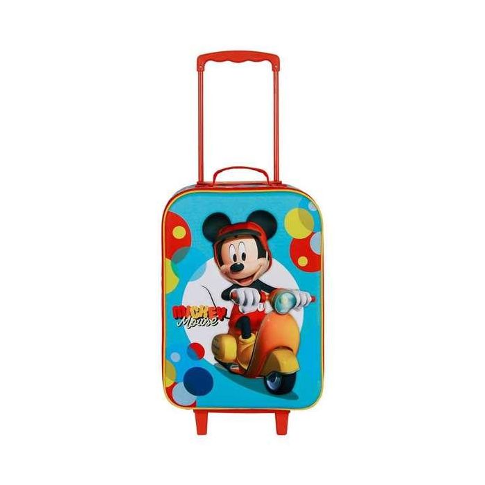 Karactermania Maleta Trolley 3D Mickey Mouse Scooter Infantil Blanda 2 Ruedas 52x33x17 cm Equipaje de Mano 2