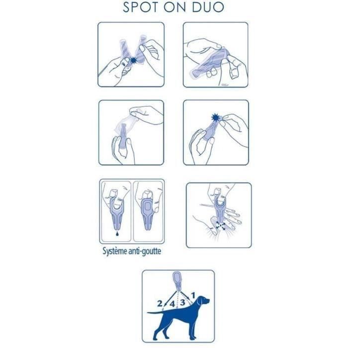 VETOCANIS Pipette Action Duo Spot on - Repelente de pulgas y garrapatas para perros grandes - Juego de 2 pipetas 2 VETOCANIS Pipette Action Duo Spot on - Repelente de pulgas y garrapatas para perros grandes - Juego de 2 pipetas 2