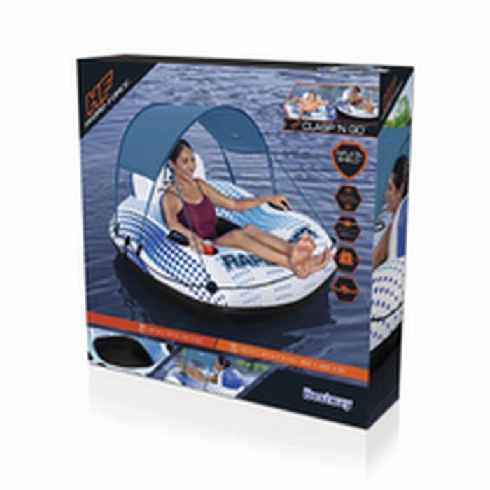 Bestway Rueda Hinchable con Asas Rapid Rider con Parasol D137 cm Playa y Piscina 43725 17