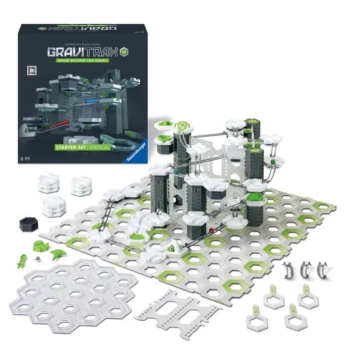 Ravensburger 22426 GraviTrax PRO Starter Set Vertical, 152 piezas - Circuito de mármol, 8 años Ravensburger 22426 GraviTrax PRO Starter Set Vertical, 152 piezas - Circuito de mármol, 8 años