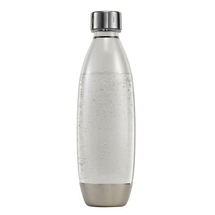 Sodastream Botella Fuse de Metal Resistente de 1 Litro Reutilizable y Apta para Lavavajillas para Máquinas de Refrescos Caseras