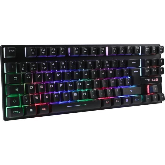 Teclado para juegos - The G-Lab - KEYZ CESIUM TKL WIRELESS - inalámbrico - azerty - Negro 3