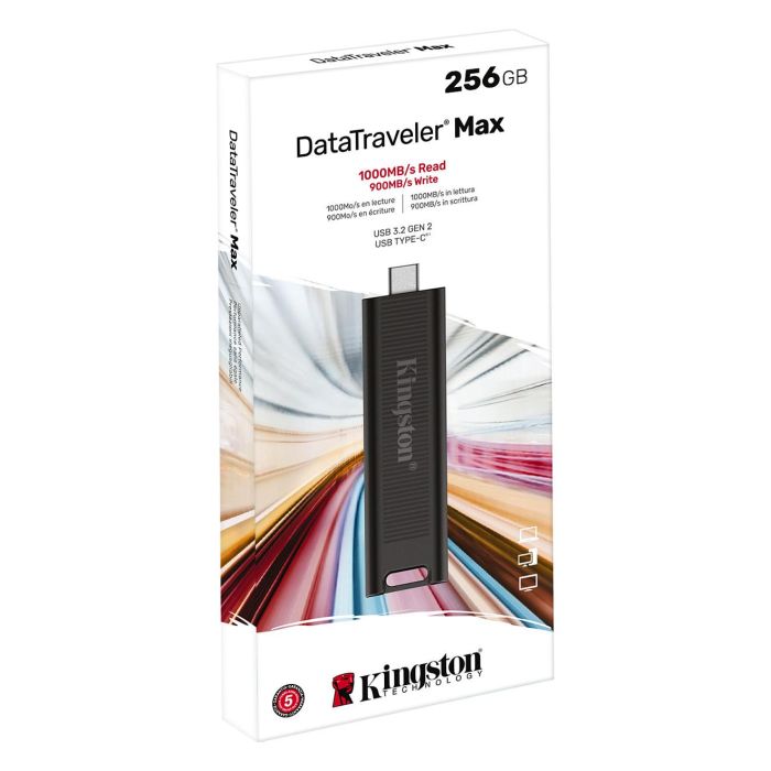 Kingston DataTraveler MAX DTMAX/256GB Unidad Flash USB 256GB USB 3.2 Gen 2, Lectura 1000 MB/s