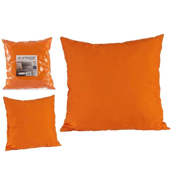 Cojín Relleno 40x40 cm Naranja - Giftdecor | Algodón y Poliéster (12 Unidades) Cojín Relleno 40x40 cm Naranja - Giftdecor | Algodón y Poliéster (12 Unidades)